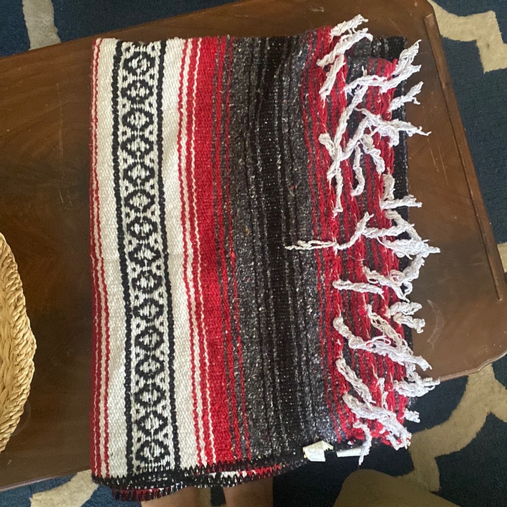 Black and red blanket